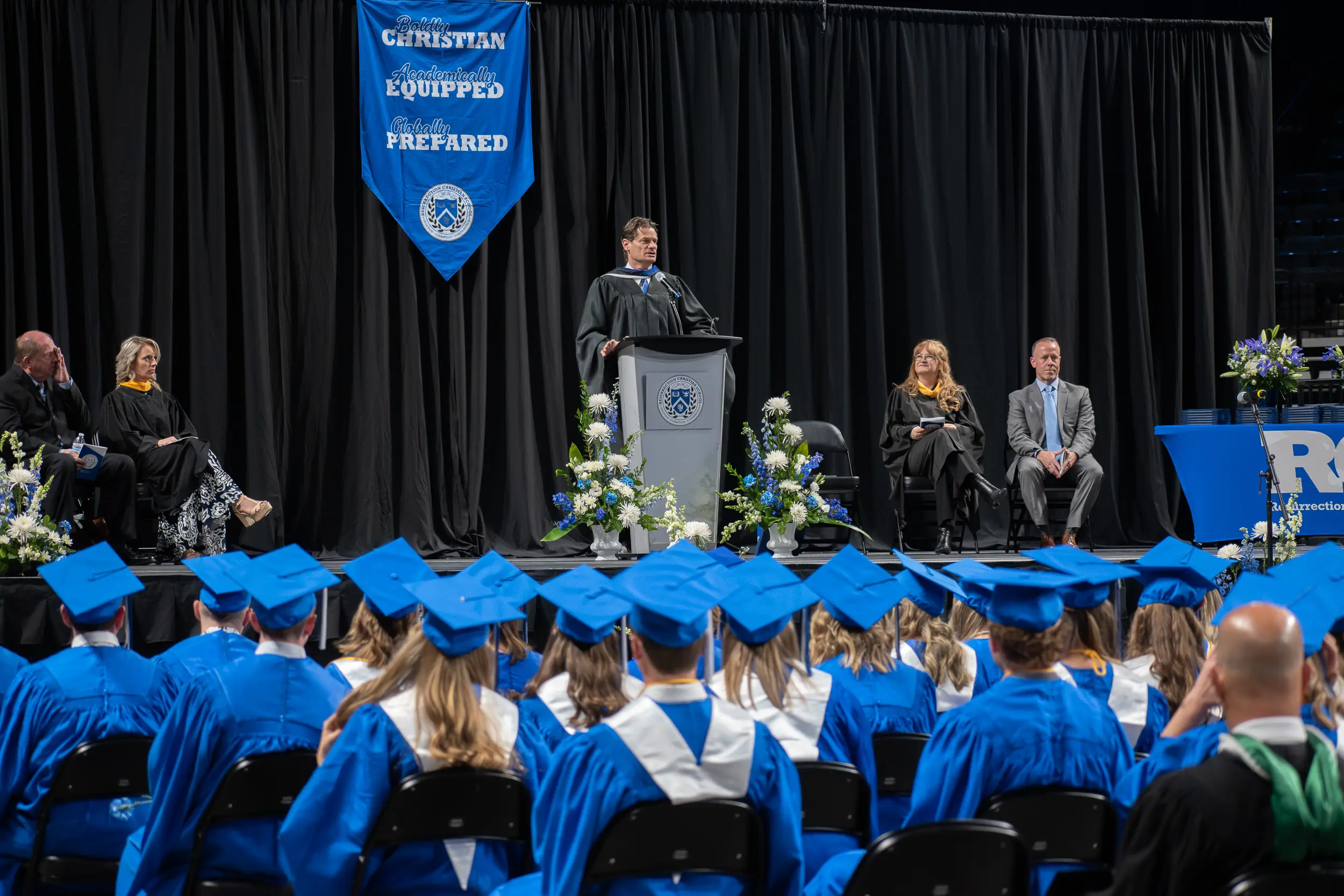 nandor speaking at rcs graduation